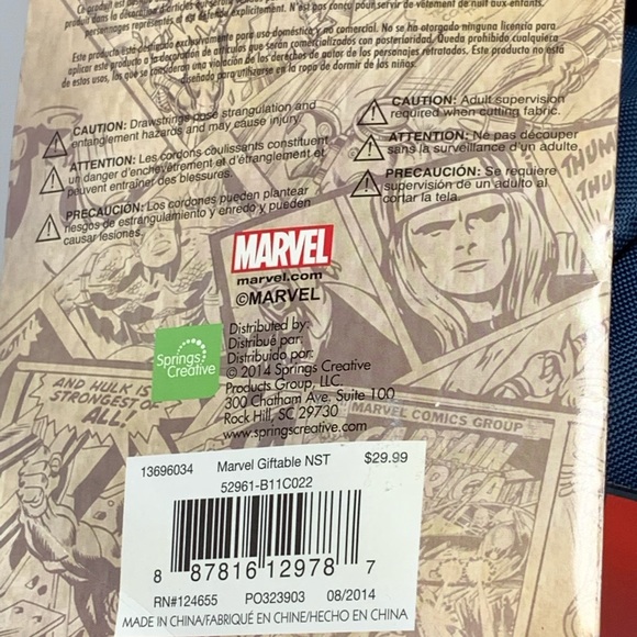 Marvel Comics No Sew Fleece Throw Kit Fleece 48x60 - Picture 4 of 4